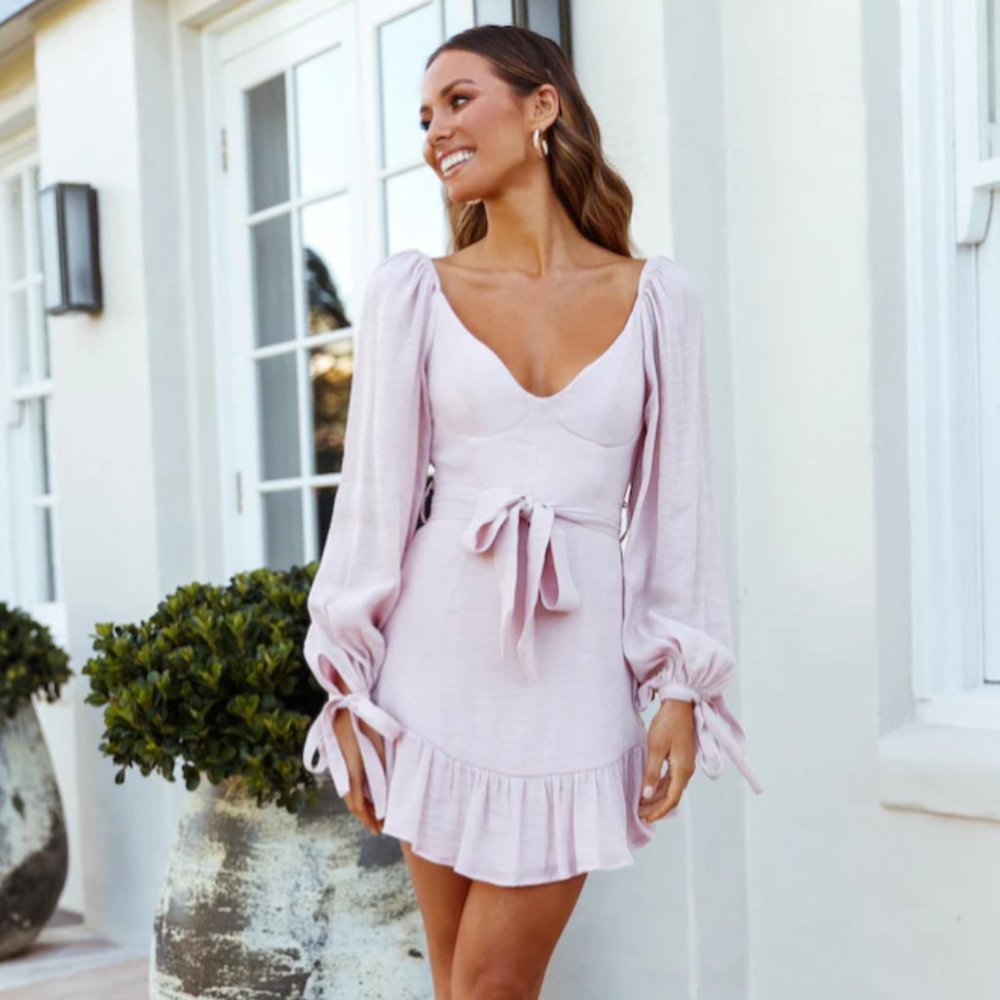 Hello Molly A Letter to Me Blush Dress